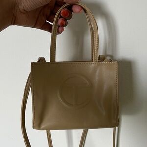 TELFAR SMALL SHOPPER CREAM  / TAN COLOR